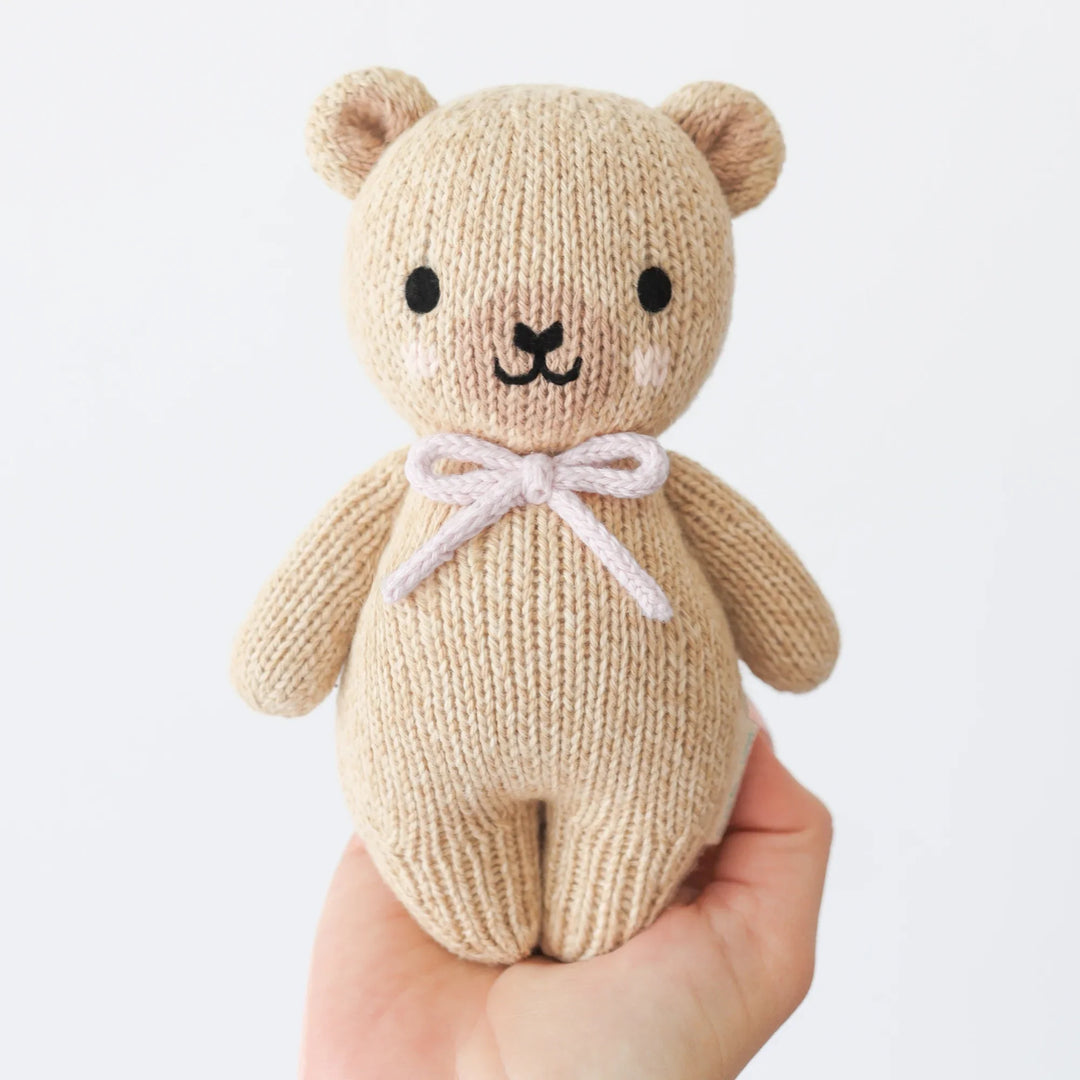 Baby Honey Bear (Lavender Bow) by Cuddle &amp; Kind - image 2
