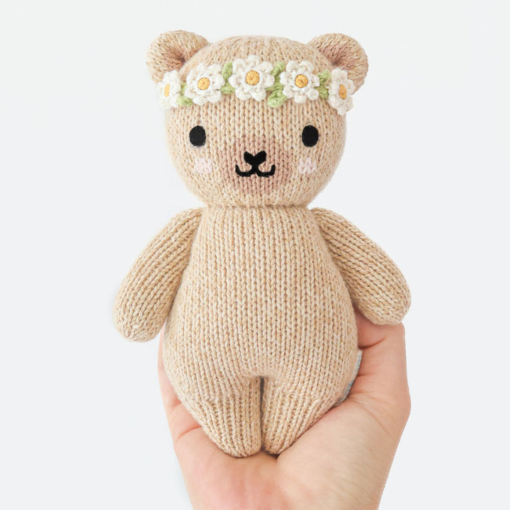 Baby Honey Bear (Ivory Floral) by Cuddle &amp; Kind - image 3