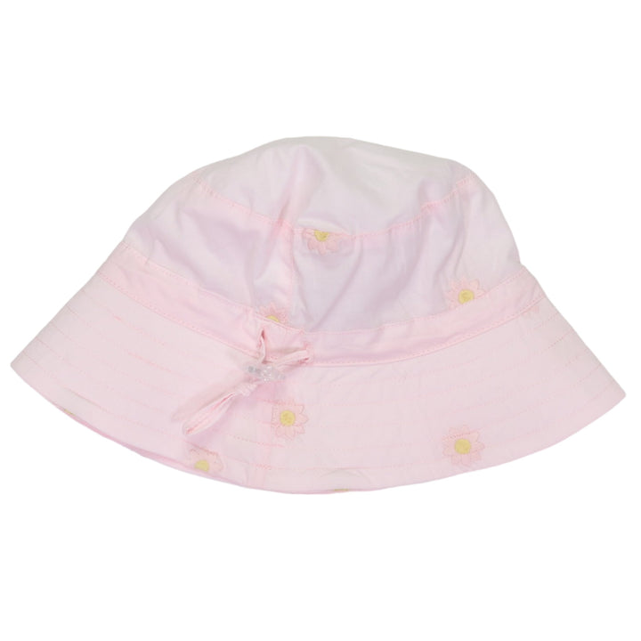 Korango - Flower Embroidered Sun Hat - Light Pink