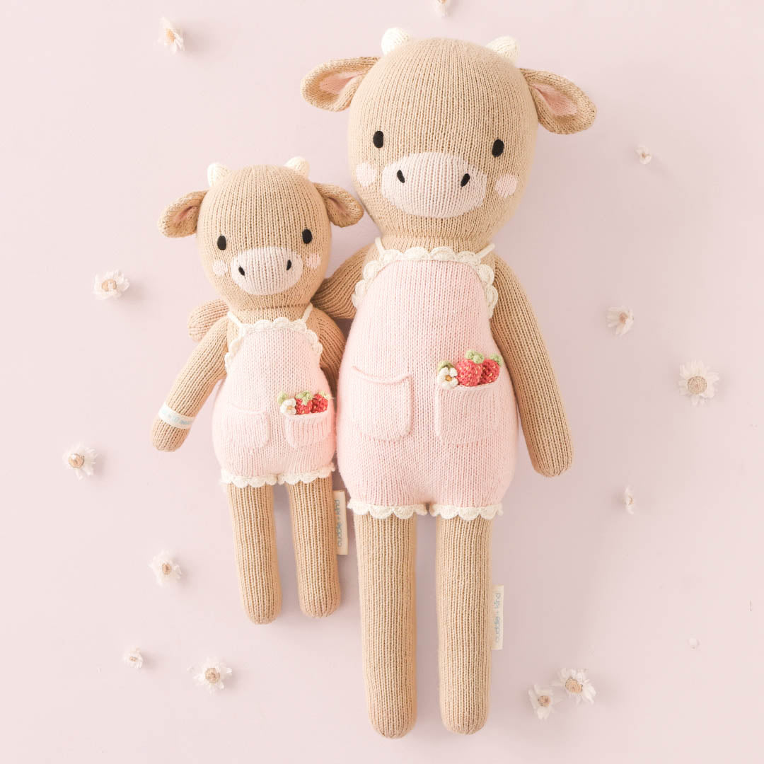 Cuddle &amp; Kind Ava The Cow (Little 13") - Powder Pink