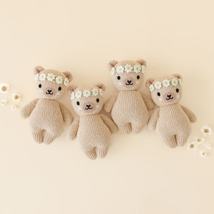 Baby Honey Bear (Ivory Floral) by Cuddle &amp; Kind - image 4