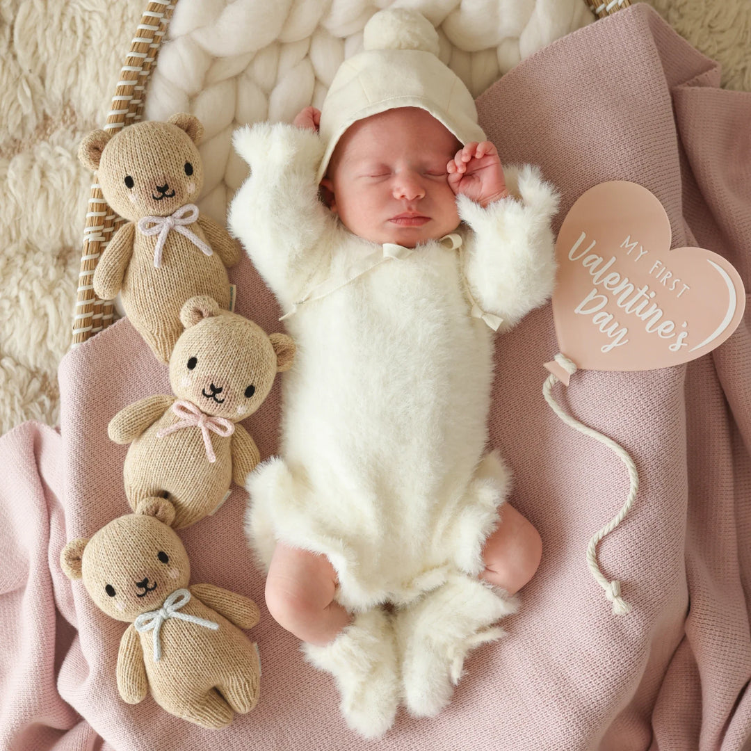 Baby Honey Bear (Lavender Bow) by Cuddle &amp; Kind - image 5