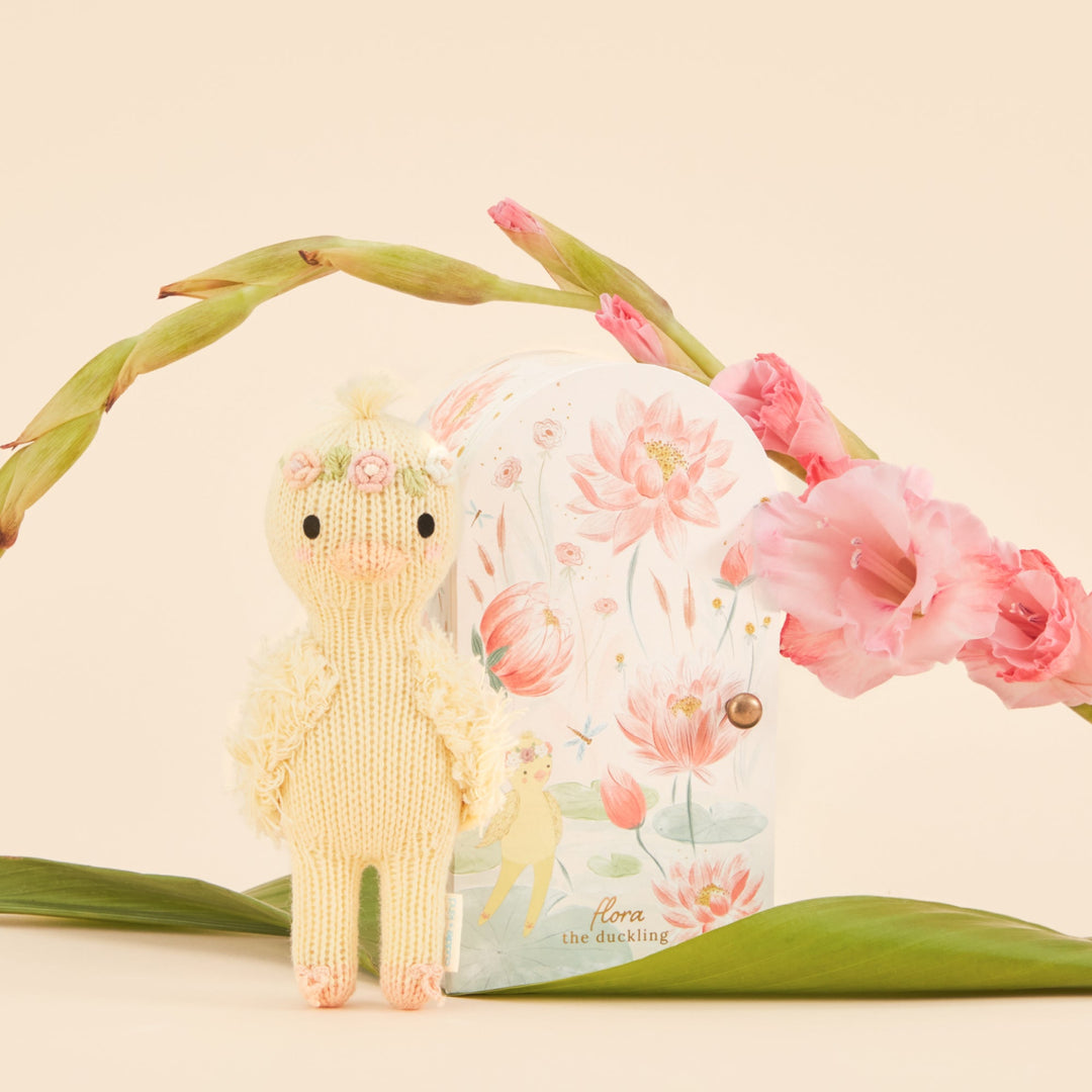 Tiny Flora The Duckling (Mauve) by Cuddle &amp; Kind - image 5