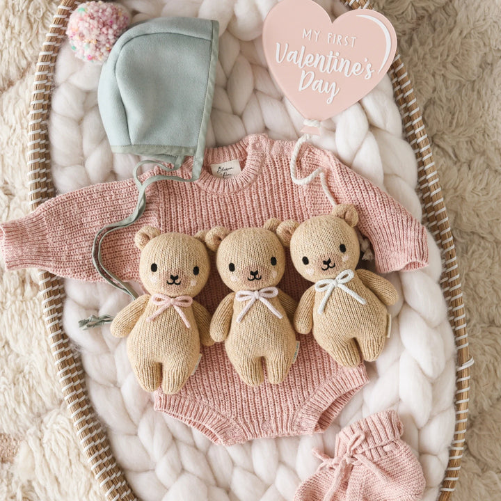 Baby Honey Bear (Lavender Bow) by Cuddle &amp; Kind - image 6