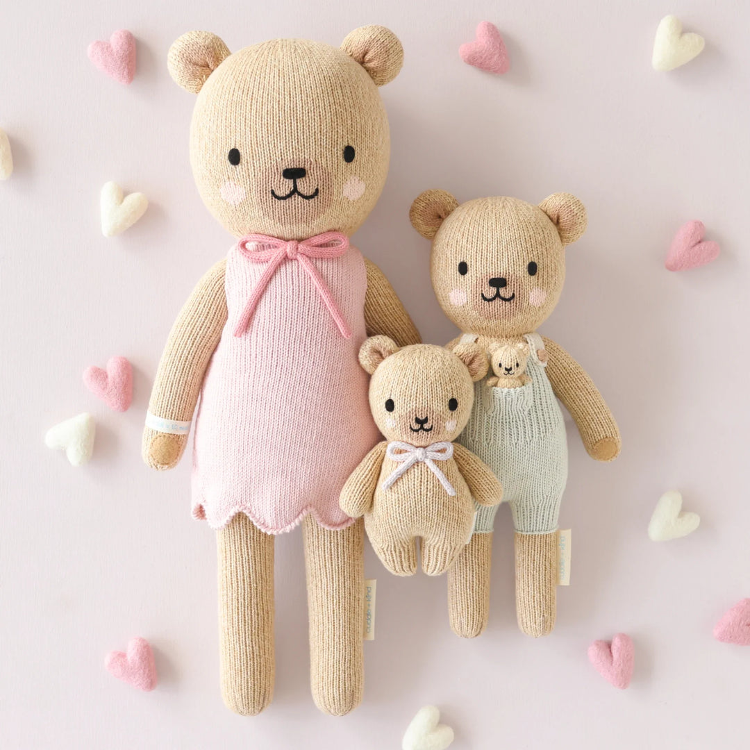 Baby Honey Bear (Lavender Bow) by Cuddle &amp; Kind - image 7