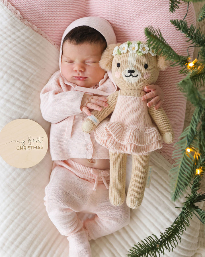 Cuddle &amp; Kind Evelyn The Golden Puppy (Little 13") - Ballet Pink