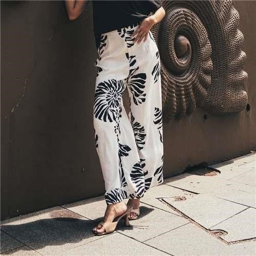 White Closet - Mirae Pants - Black/White