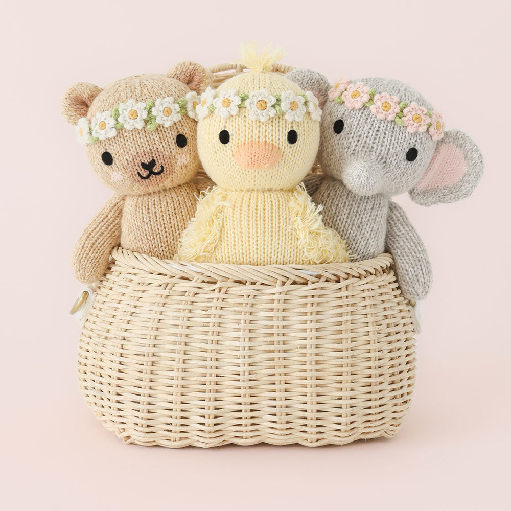 Baby Honey Bear (Ivory Floral) by Cuddle &amp; Kind - image 7
