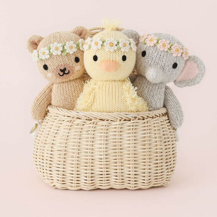Baby Honey Bear (Ivory Floral) by Cuddle &amp; Kind - image 7