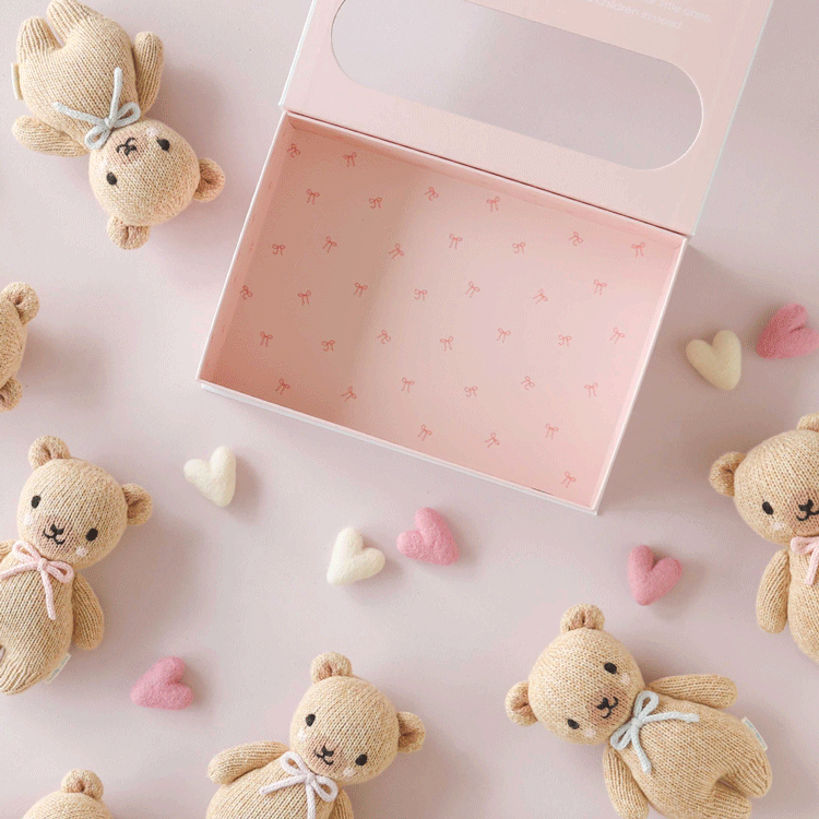 Baby Honey Bear (Lavender Bow) by Cuddle &amp; Kind - image 8
