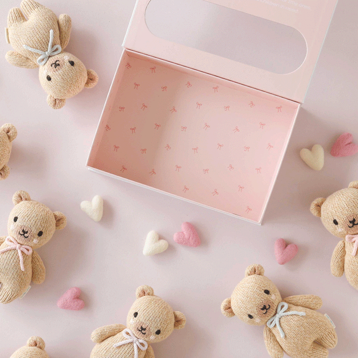 Baby Honey Bear (Lavender Bow) by Cuddle &amp; Kind - image 8