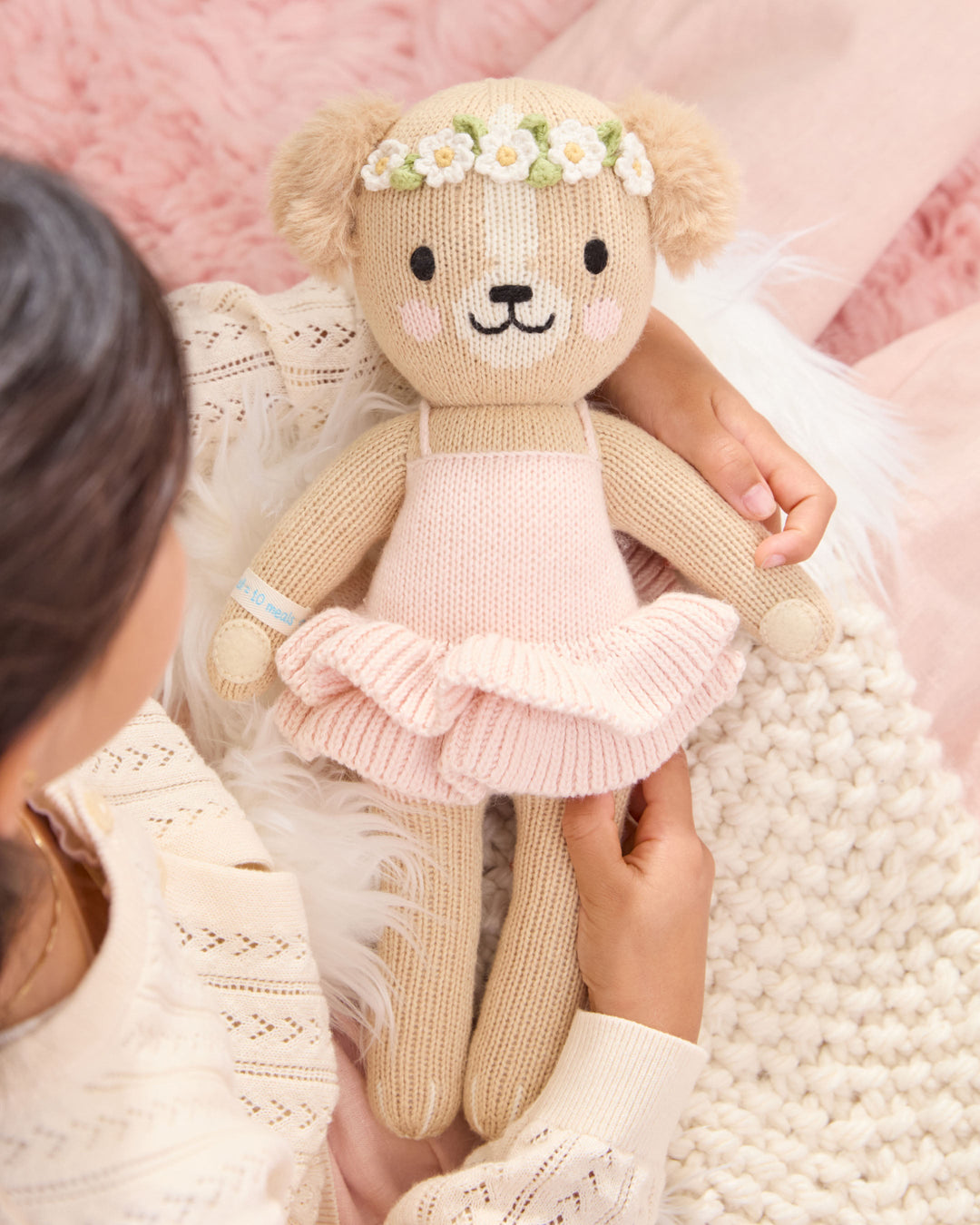 Cuddle &amp; Kind Evelyn The Golden Puppy (Little 13") - Ballet Pink
