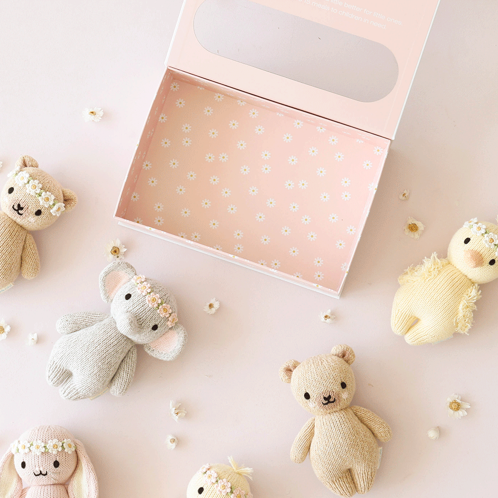 Baby Honey Bear (Ivory Floral) by Cuddle &amp; Kind - image 8