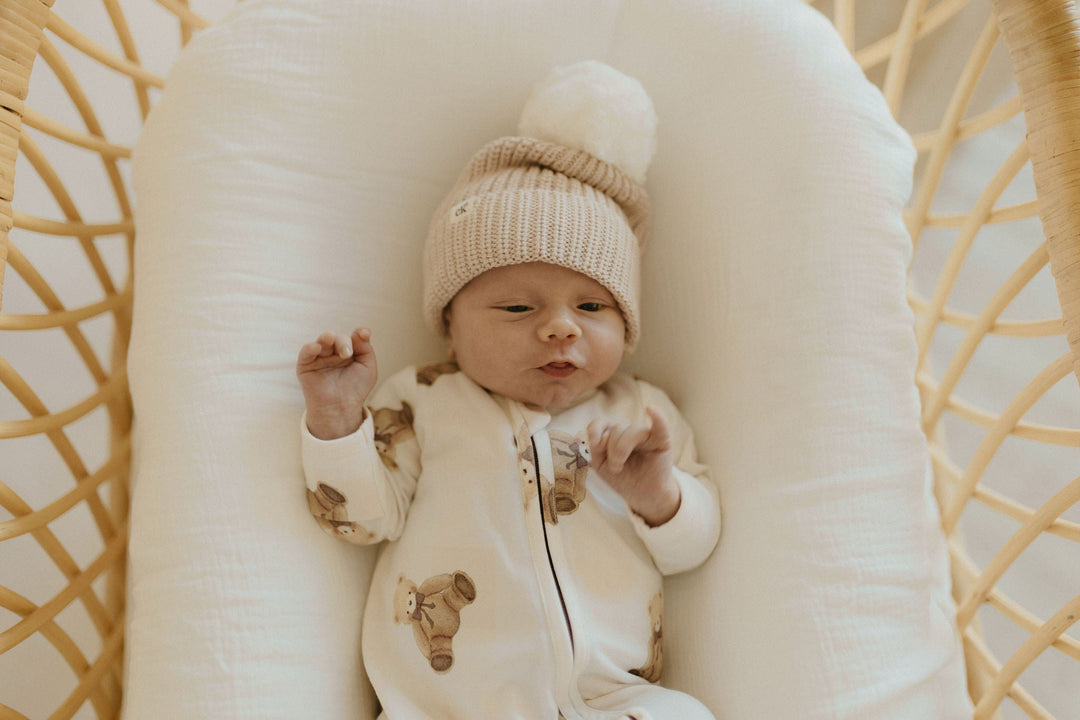 Baby in the Gingham Teddy Zipsuit, landscape view