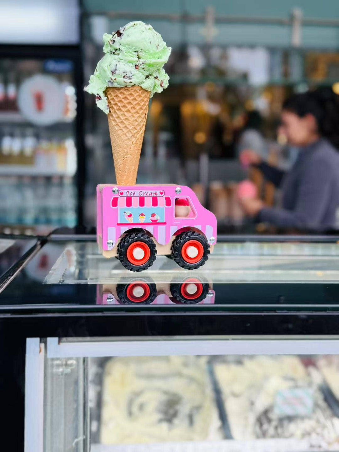 ToysLink - Toyslink Wooden Ice Cream Van