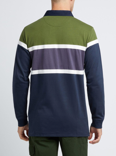 R.M.Williams Tweedale Rugby Blue/Navy/Green
