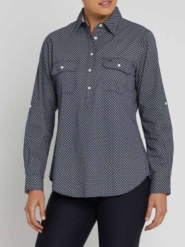 R.M.Williams Nicole Shirt Blue/White Stripe