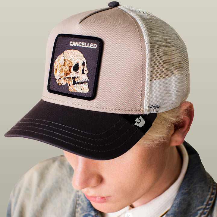 Goorin Bros The Cancelled Skull in Multi Color, on model