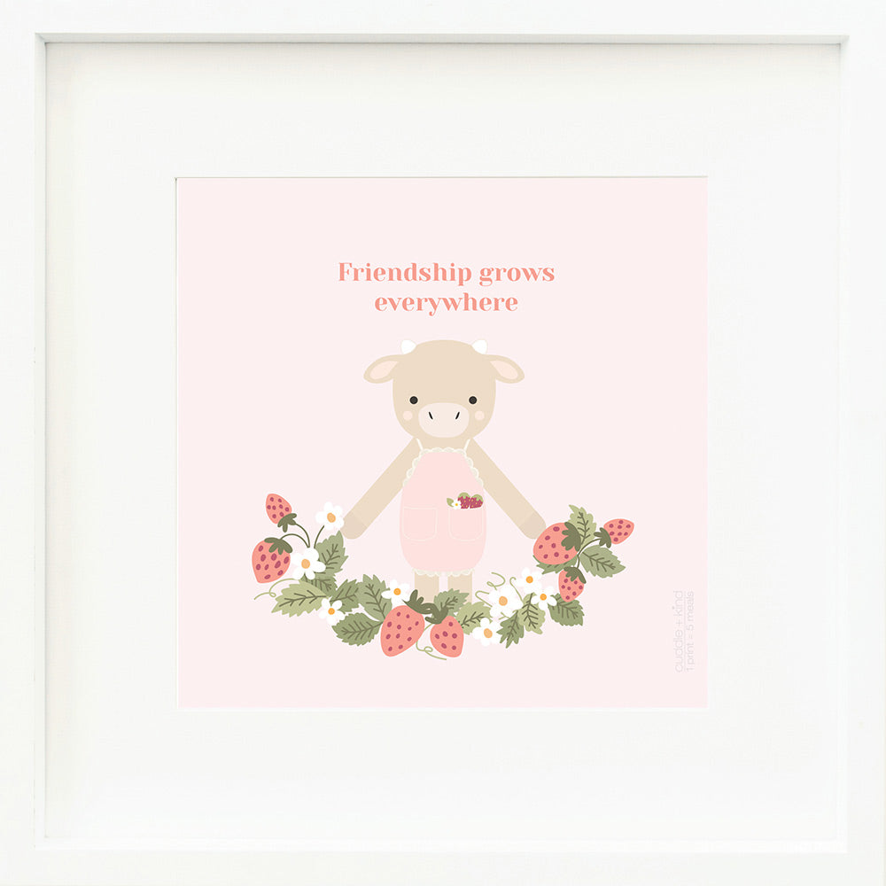 Cuddle &amp; Kind Ava The Cow (Little 13") - Powder Pink