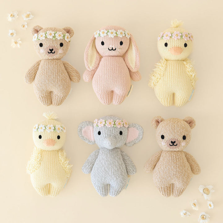 Baby Honey Bear (Ivory Floral) by Cuddle &amp; Kind - image 9