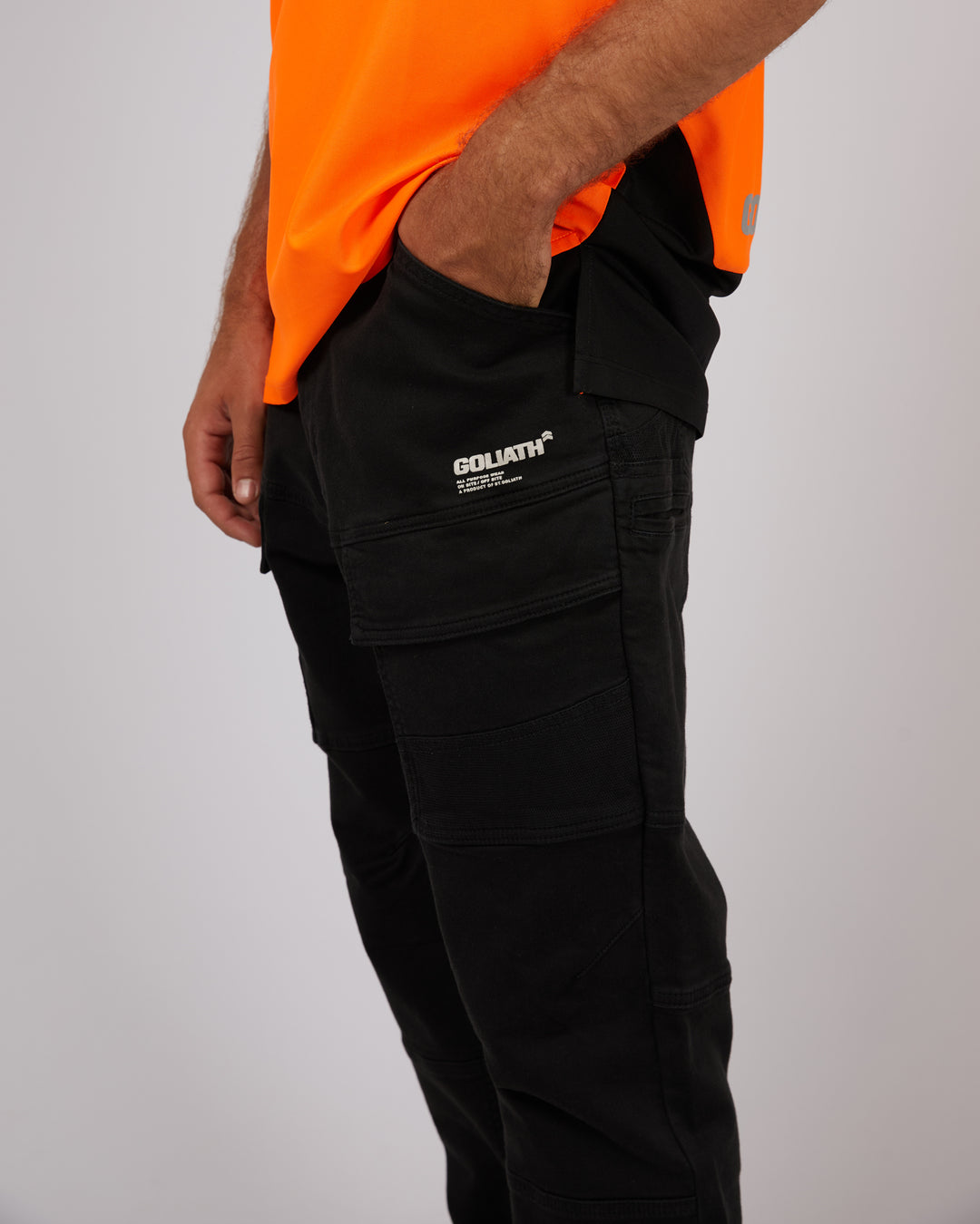 St Goliath APW Non Cuffed Pant - Washed Black - view 9