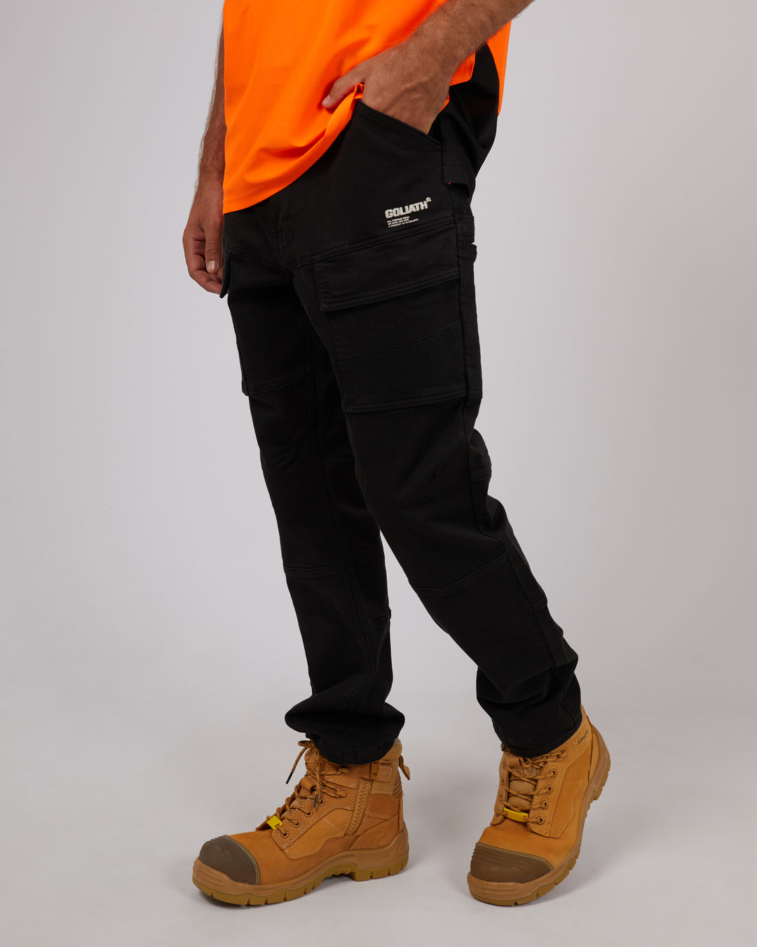 St Goliath APW Non Cuffed Pant - Washed Black - view 8