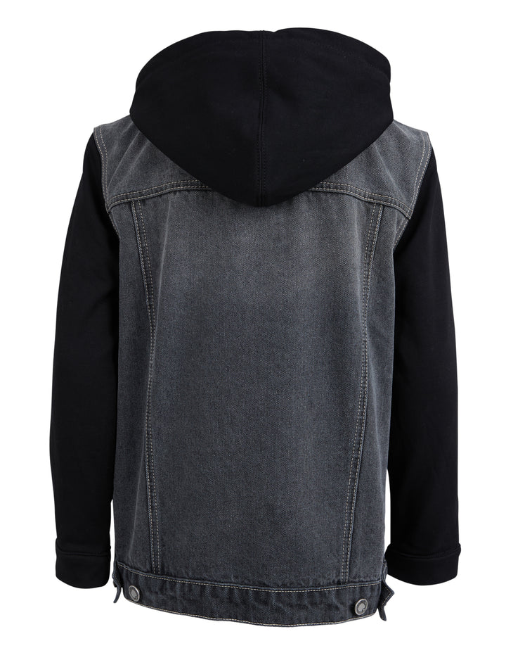 St Goliath Boys Fortitude Jacket (Size 8-16) - Washed Black - view 2