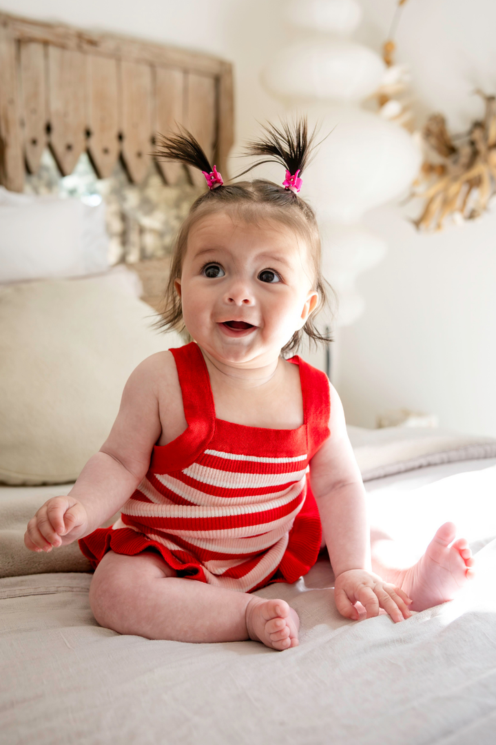 Poss &amp; Soss Rosie Romper in Candy Stripes, view 7