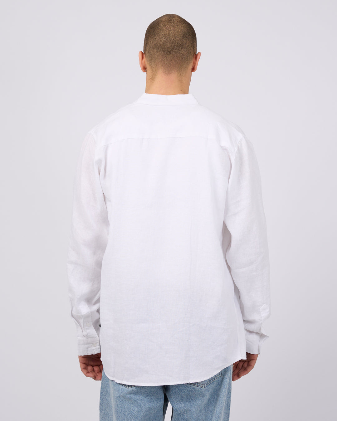 Silent Theory Linen L/S Shirt - White - view 3