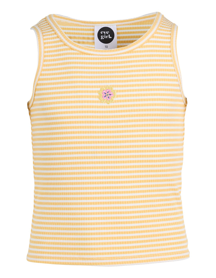 Eve Girl Gabriella Rib Tank (Size 8-16) - Yellow - photo 1 of 3
