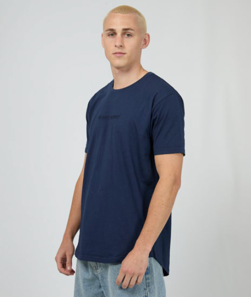 Silent Theory Embro Tail Tee - Navy