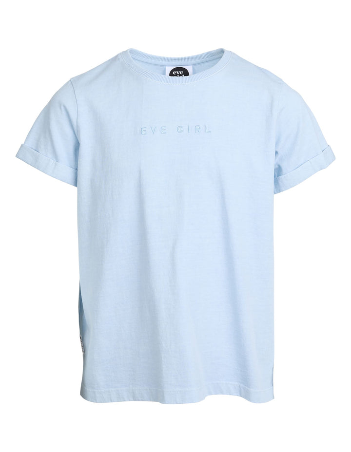 Eve Girl Washed Tee (Size 8-16) - Light Blue - photo 1 of 7