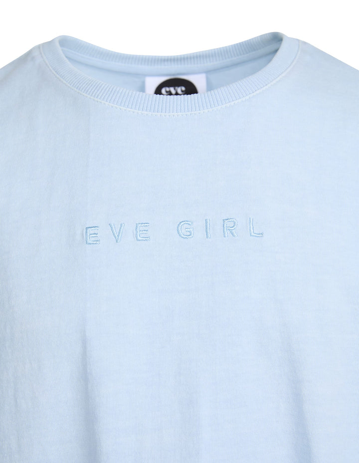 Eve Girl Washed Tee (Size 8-16) - Light Blue - photo 3 of 7