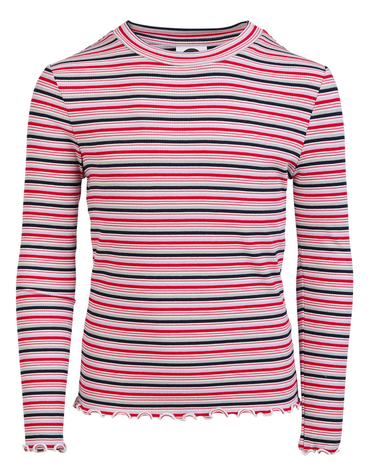 Eve Girl Ruby L/S Rib (Size 8-16) - Stripe
