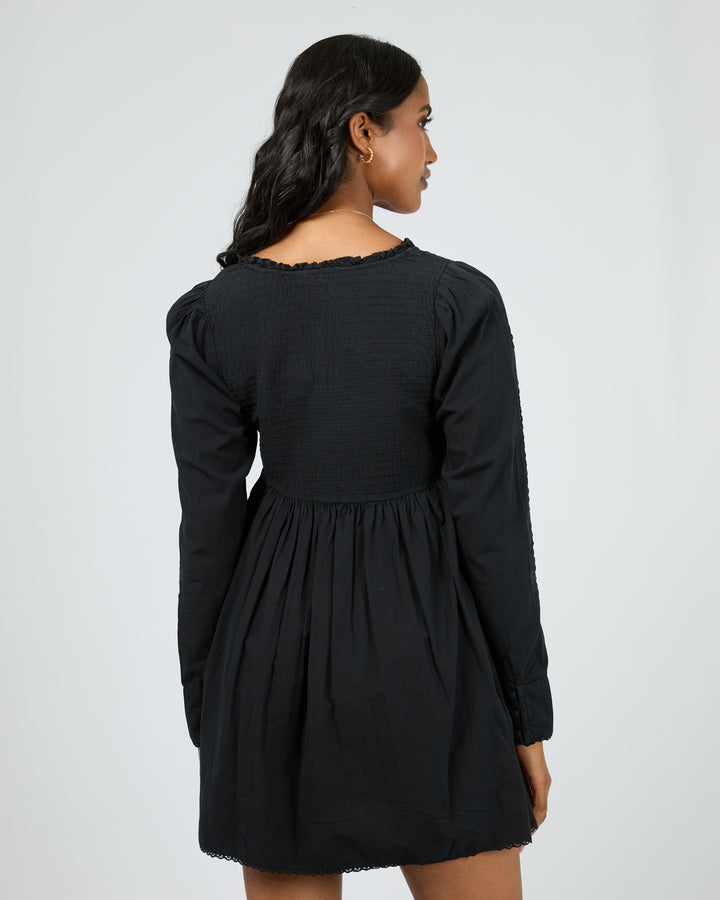 All About Eve Sadie Mini Long Sleeve Dress - Black - view 3