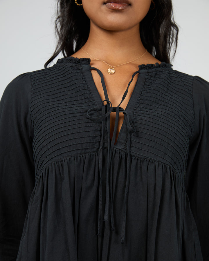 All About Eve Sadie Mini Long Sleeve Dress - Black - view 5