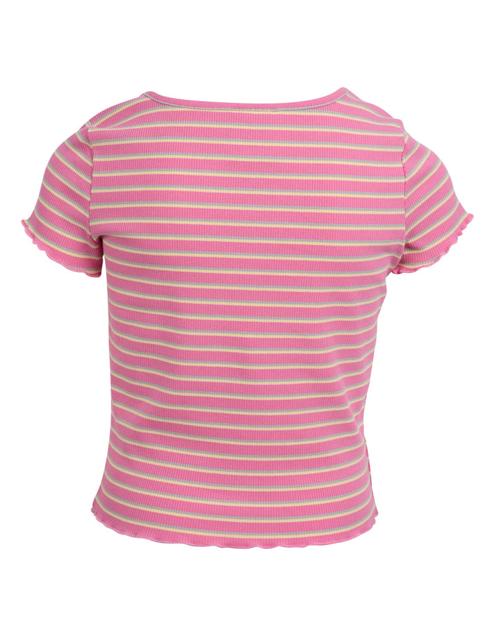 Eve Girl Lottie Rib Tee (Size 8-16) - Pink - photo 2 of 3
