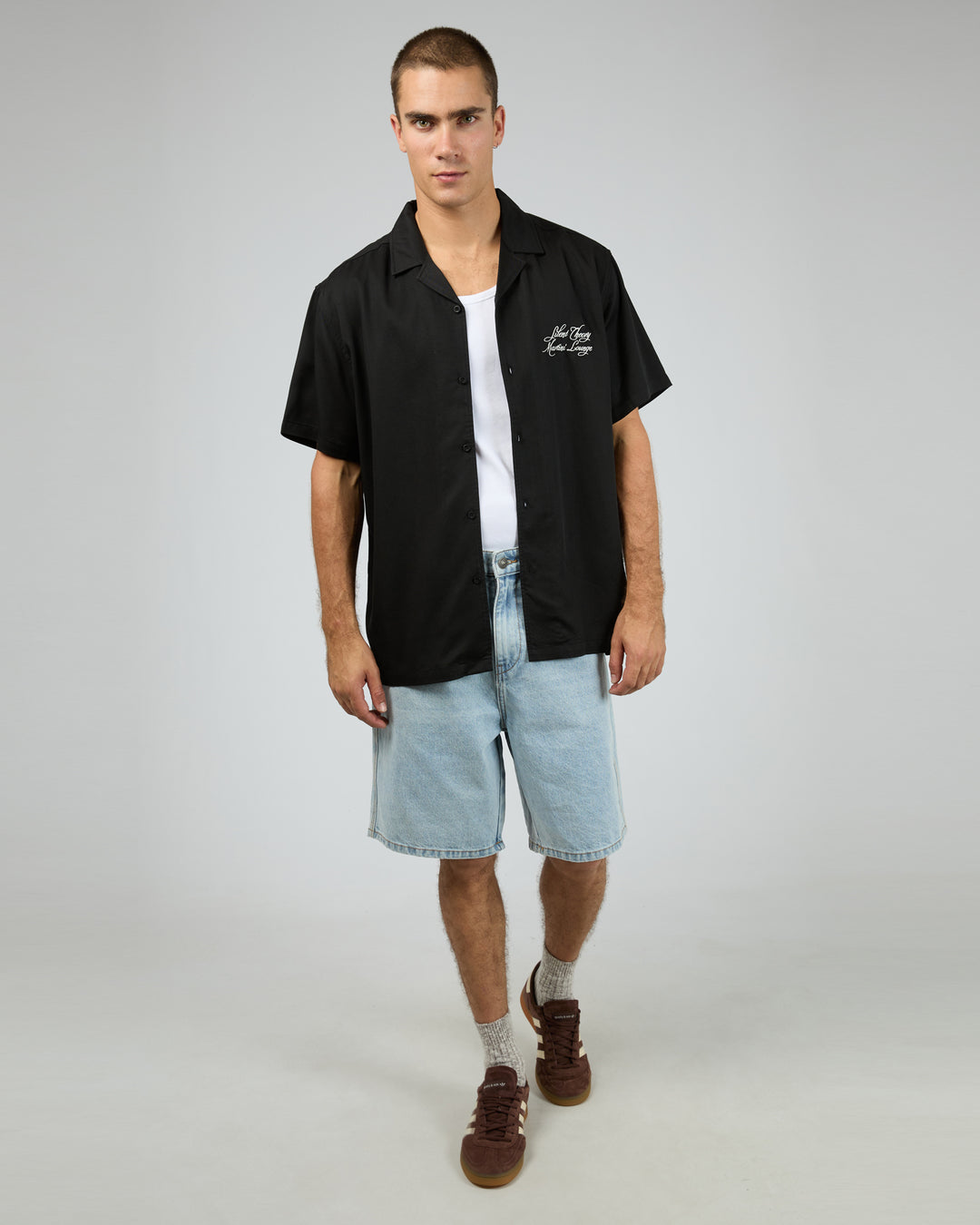 Silent Theory Lounge S/S Shirt - Black - view 2