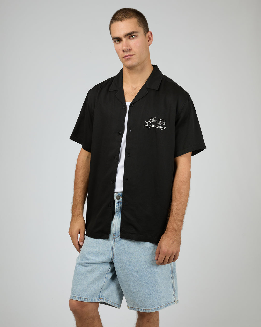 Silent Theory Lounge S/S Shirt - Black - view 4