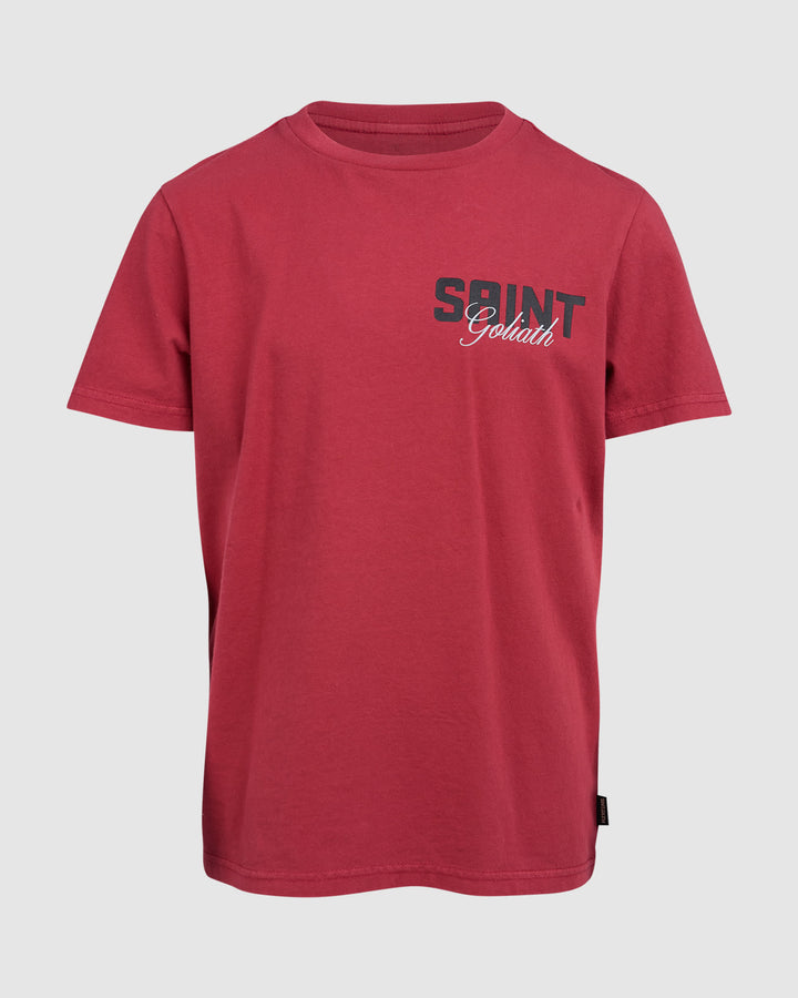 St Goliath Boys Upside Tee (Size 8-16) - Red - photo 1 of 7