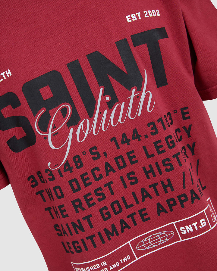 St Goliath Boys Upside Tee (Size 8-16) - Red - photo 3 of 7