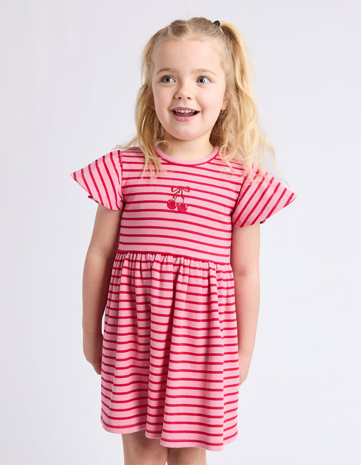 Eve Girl Betty Rib Dress (Size 3-7) - Pink - photo 4 of 7