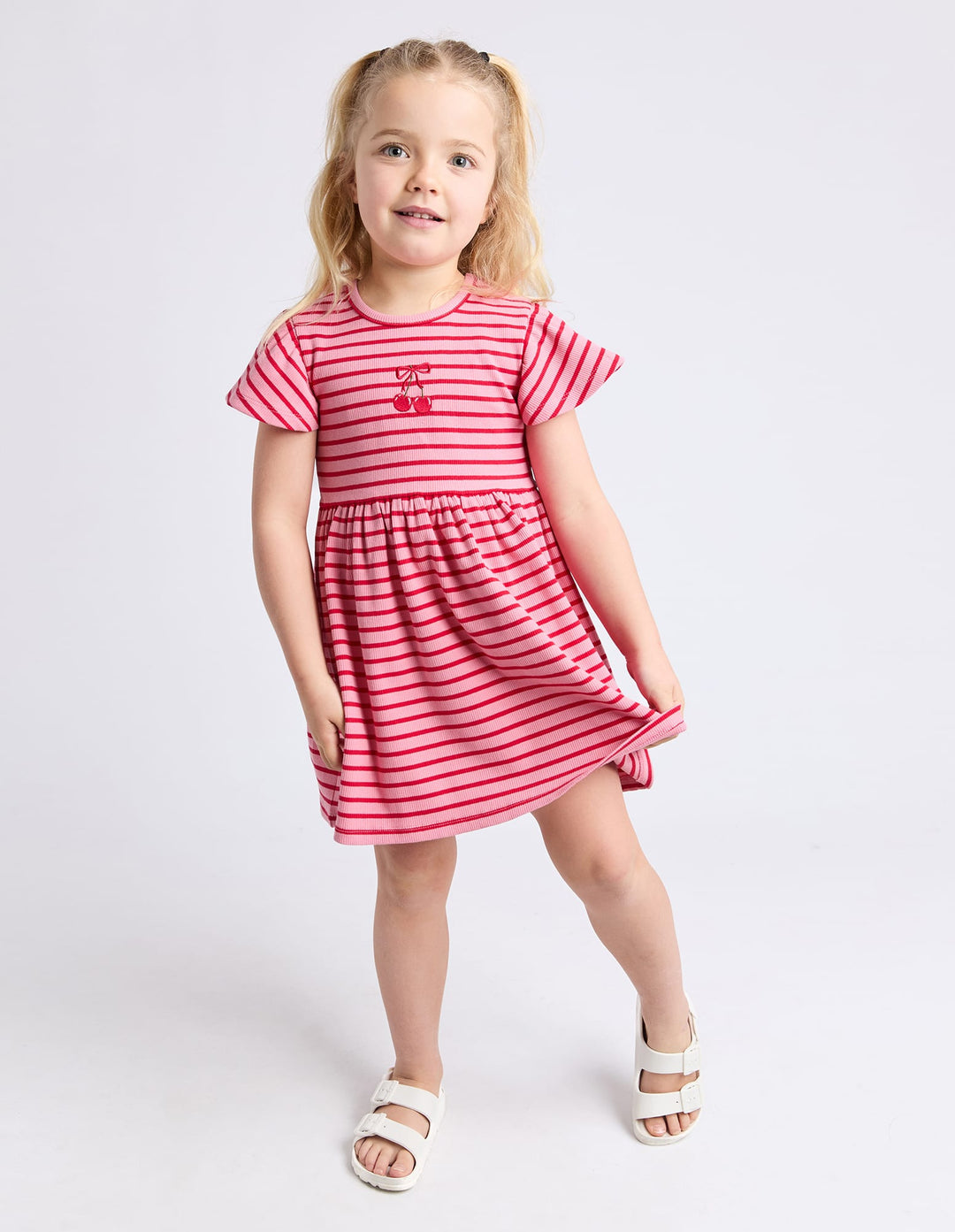 Eve Girl Betty Rib Dress (Size 3-7) - Pink - photo 5 of 7