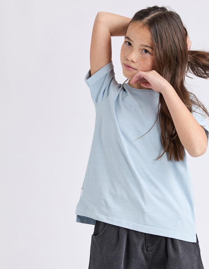 Eve Girl Washed Tee (Size 8-16) - Light Blue - photo 7 of 7