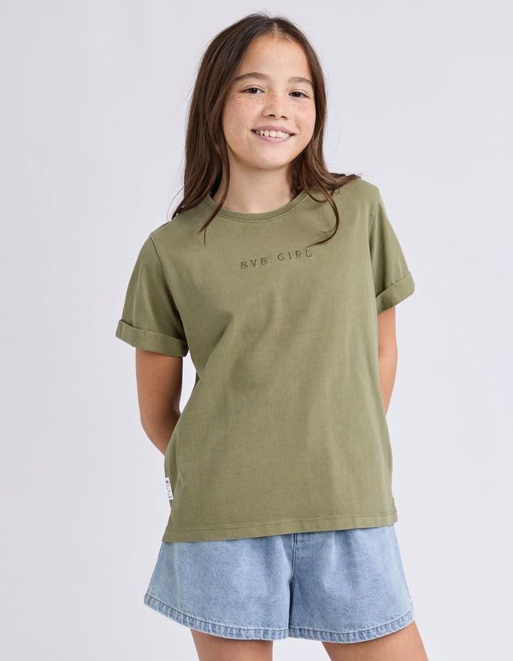 Eve Girl Washed Tee (Size 8-16) - Khaki - photo 4 of 7