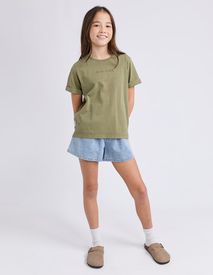 Eve Girl Washed Tee (Size 8-16) - Khaki - photo 5 of 7