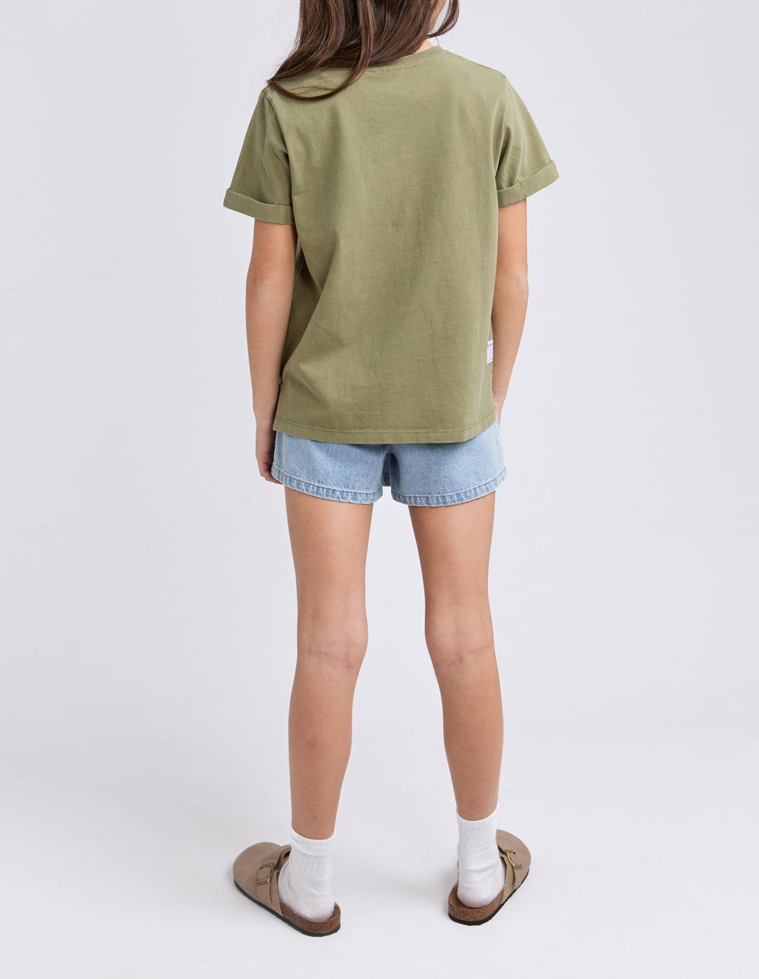 Eve Girl Washed Tee (Size 8-16) - Khaki - photo 6 of 7