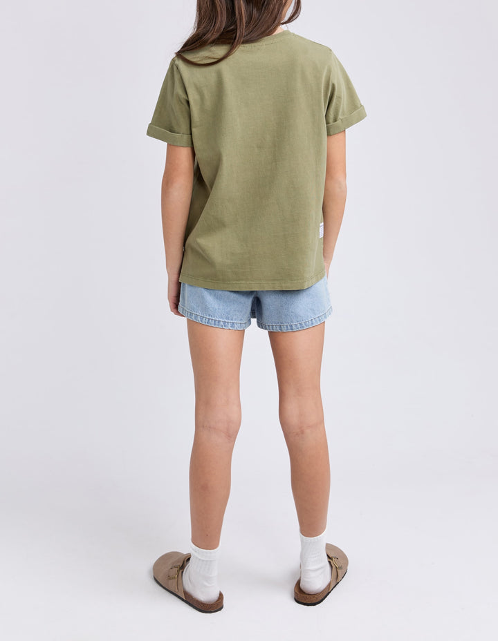 Eve Girl Washed Tee (Size 8-16) - Khaki - photo 6 of 7