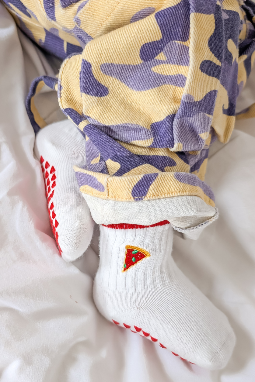 Poss & Soss Socks, Pizza, front view