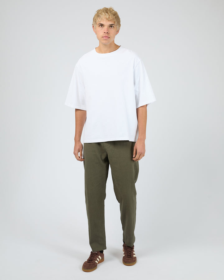 Silent Theory Linen Pant - Khaki - view 2